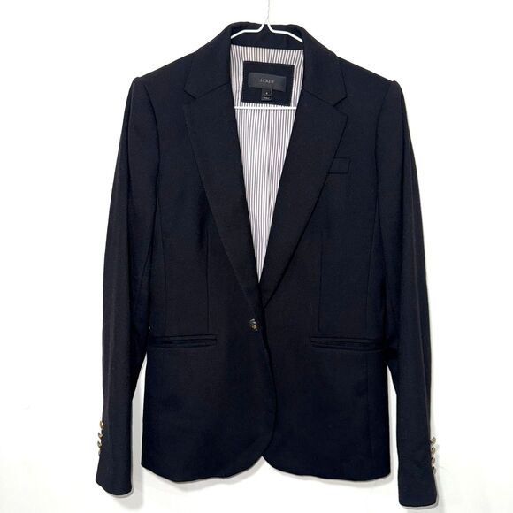 J.crew Parke Wool Blend Blazer In Black - 8 - Picture 1 of 9